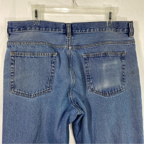 Blue Mountain Men’s Worn Ranch Work Condition Denim Jeans 38/30 - Picture 7 of 9